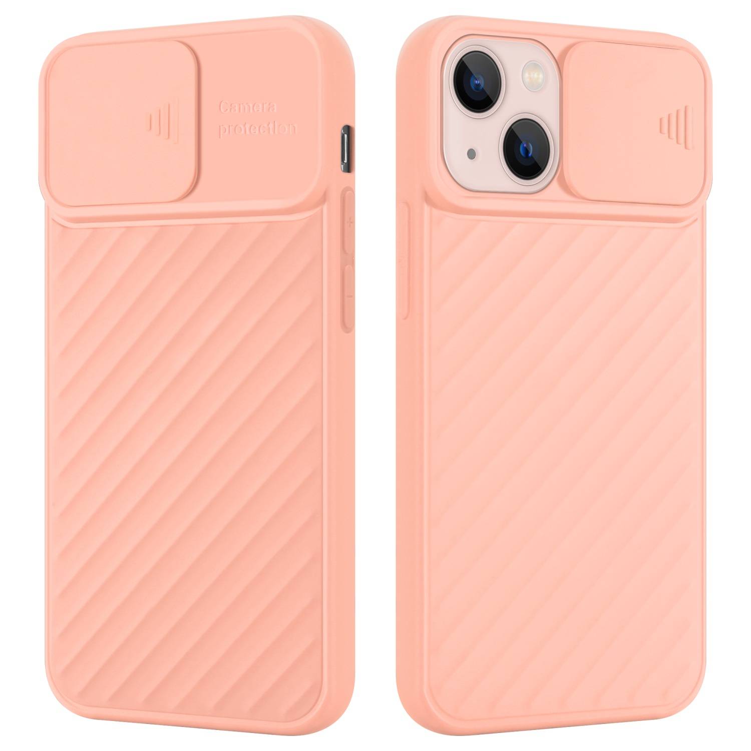 Cadorabo Hülle für Apple iPhone 13 Schutzhülle in Rosa TPU Cover Etui Kameraschutz