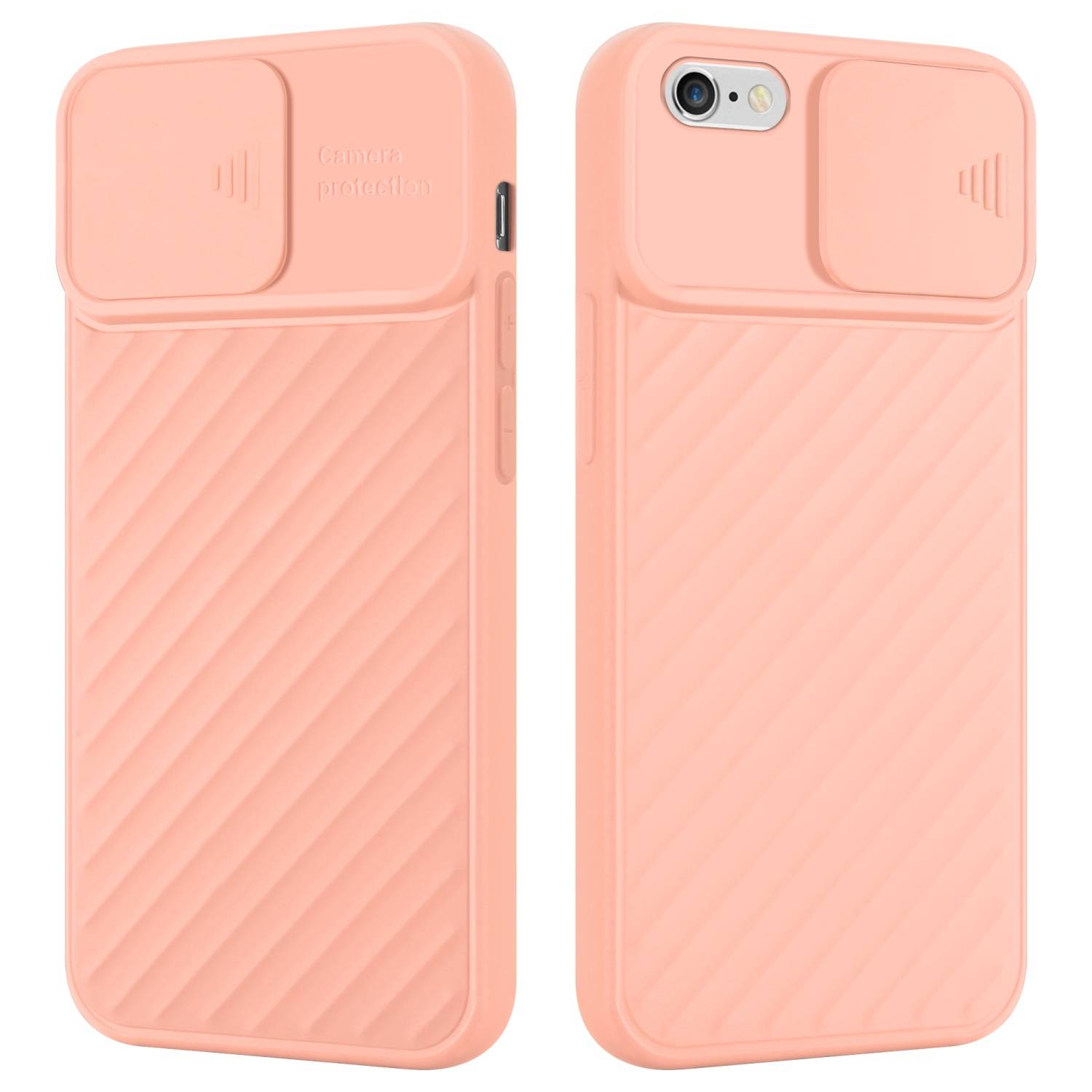 Cadorabo Hülle für Apple iPhone 6 / 6S Schutzhülle in Rosa TPU Cover Etui Kameraschutz