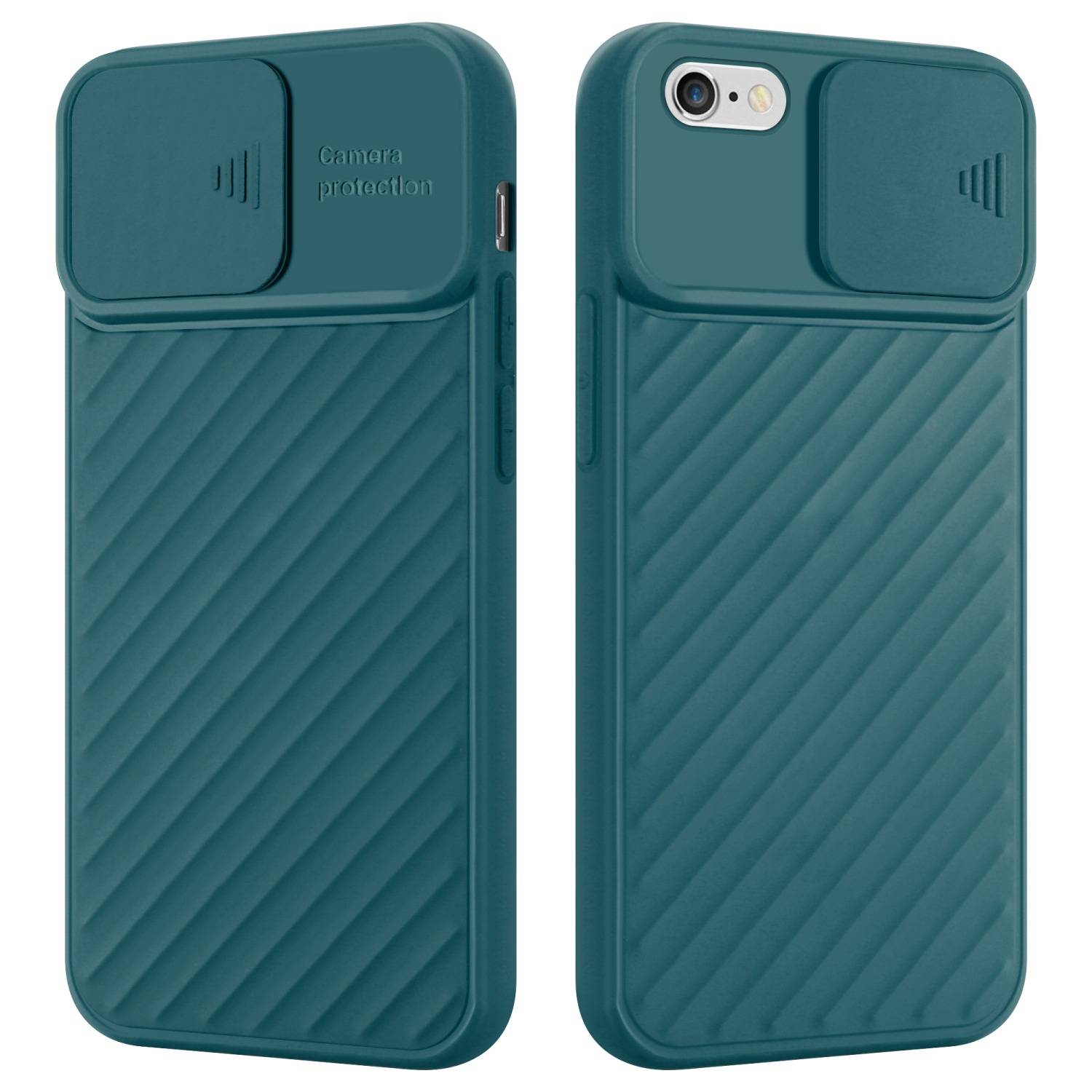 Cadorabo Hülle für Apple iPhone 6 PLUS / 6S PLUS Schutzhülle in Grün TPU Cover Etui Kameraschutz