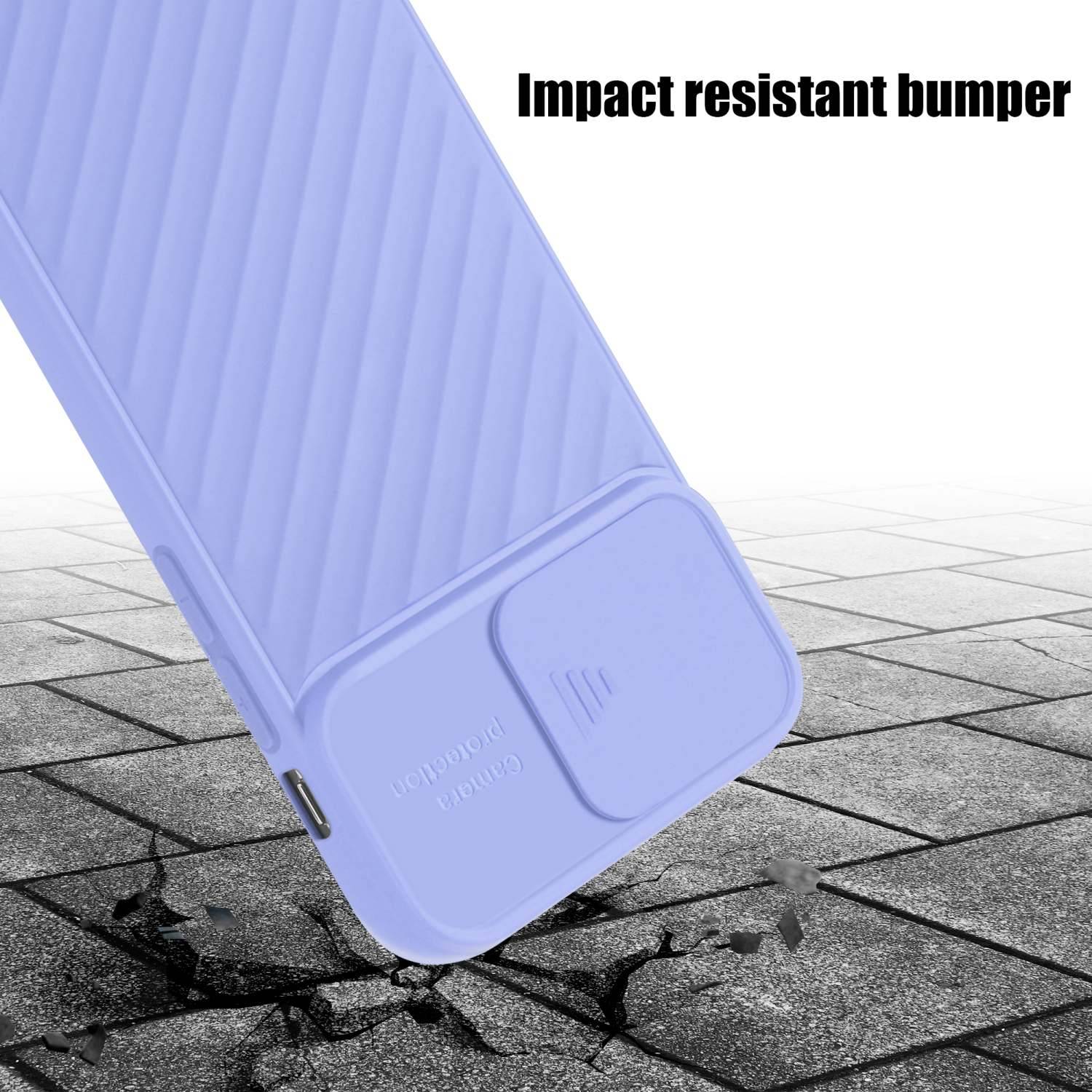 Cadorabo Hülle für Apple iPhone 7 / 7S / 8 / SE 2020 Schutzhülle in Lila TPU Cover Etui Kameraschutz