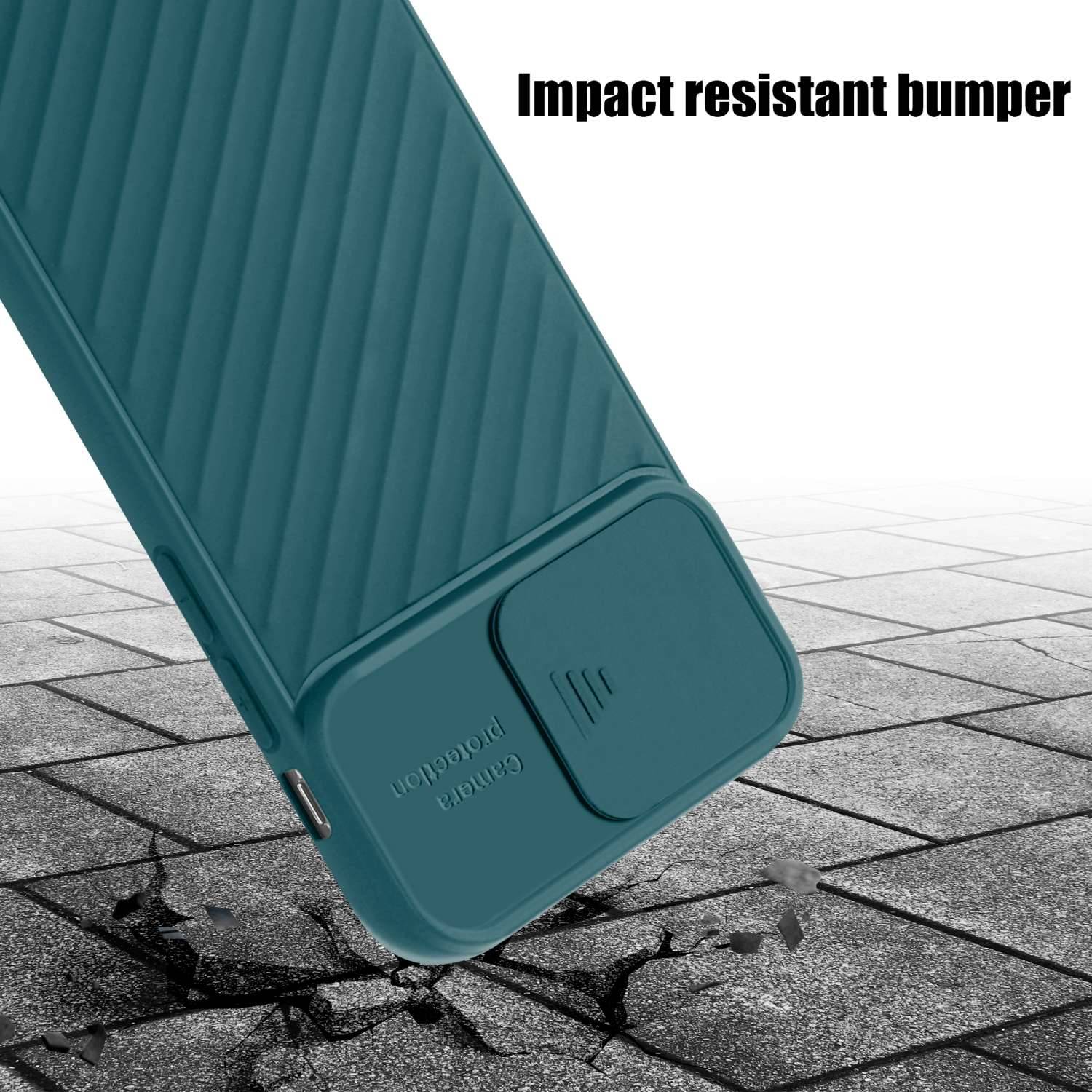 Cadorabo Hülle für Apple iPhone 7 PLUS / 7S PLUS / 8 PLUS Schutzhülle in Grün TPU Cover Etui Kameraschutz