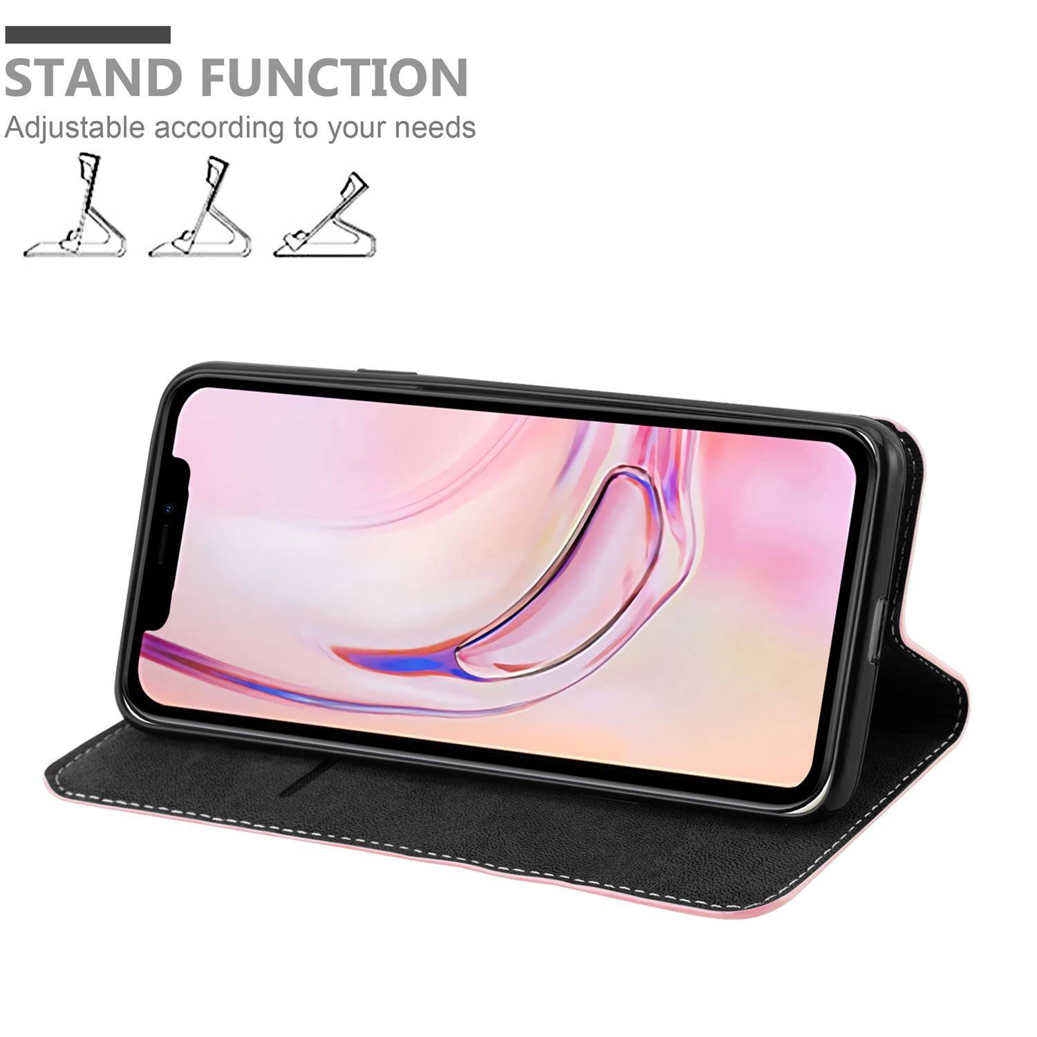 Cadorabo Hülle für Apple iPhone 13 Schutzhülle in Rosa SHandyhülle Book Case Etui Kunstleder