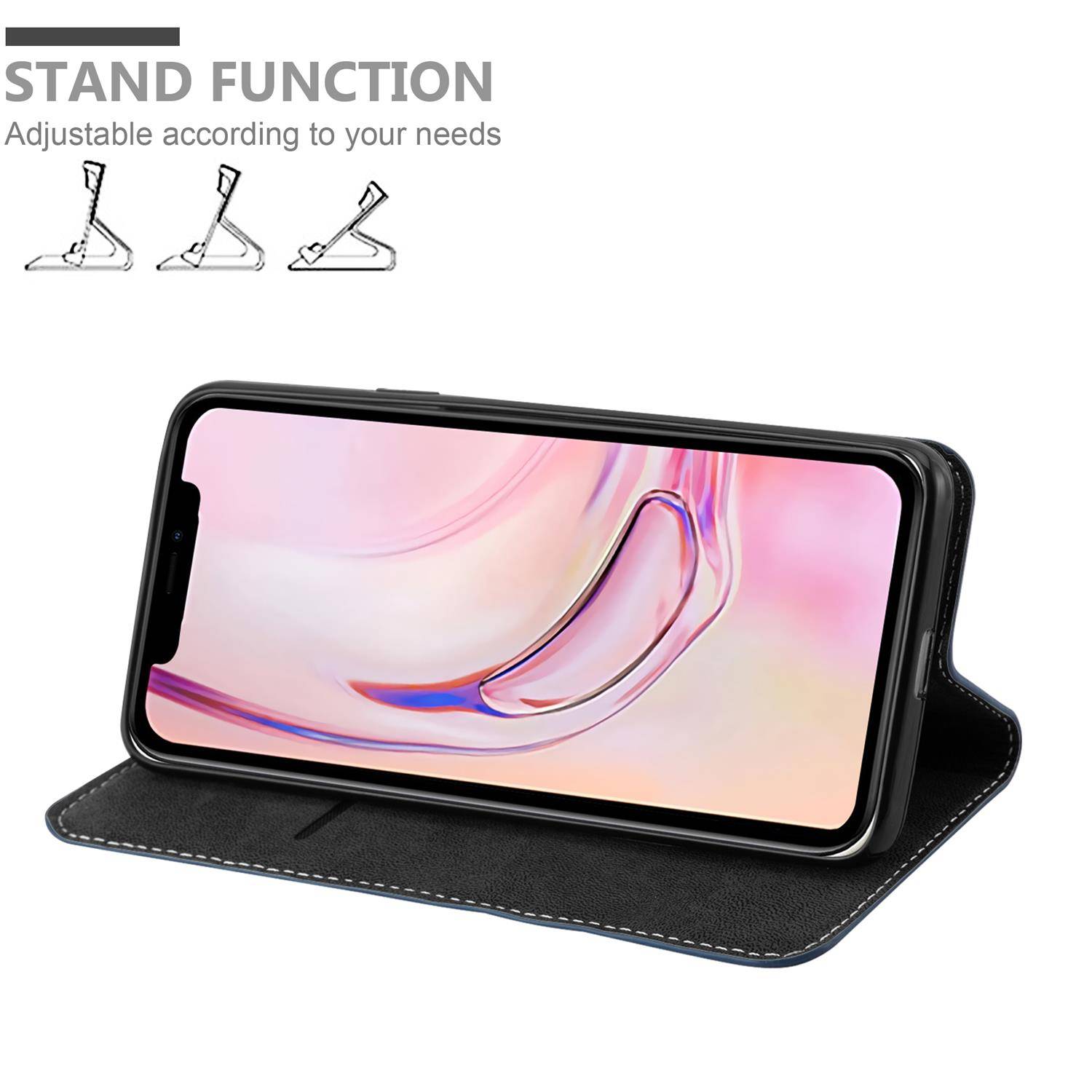 Cadorabo Hülle für Apple iPhone 13 PRO MAX Schutzhülle in Blau SHandyhülle Book Case Etui Kunstleder