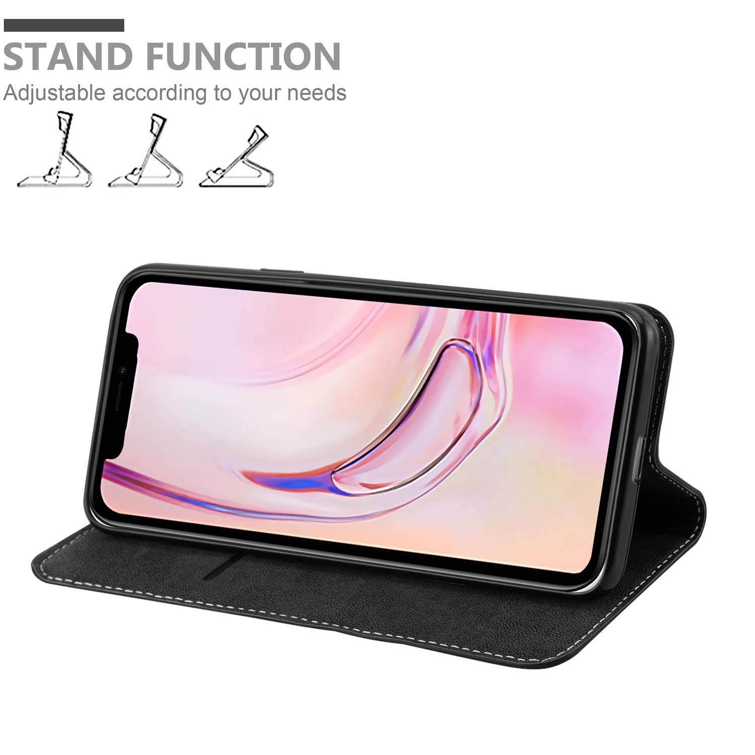 Cadorabo Hülle für Apple iPhone 13 PRO MAX Schutzhülle in Schwarz SHandyhülle Book Case Etui Kunstleder