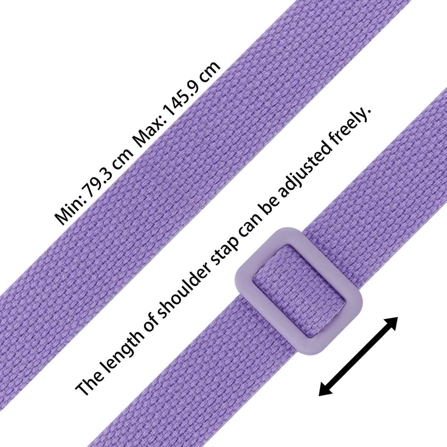 Cadorabo Schutzhülle für Apple iPhone 6 / 6S Hülle in Lila Handykette Etui längenverstellbar Kordel Band