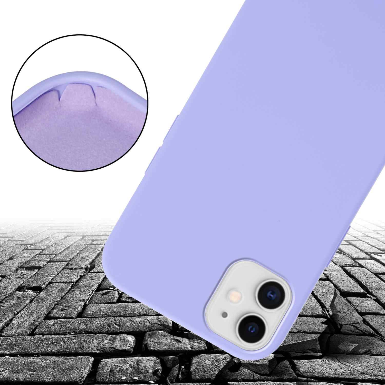 Cadorabo Schutzhülle für Apple iPhone 11 Hülle in Lila Handykette Etui längenverstellbar Kordel Band