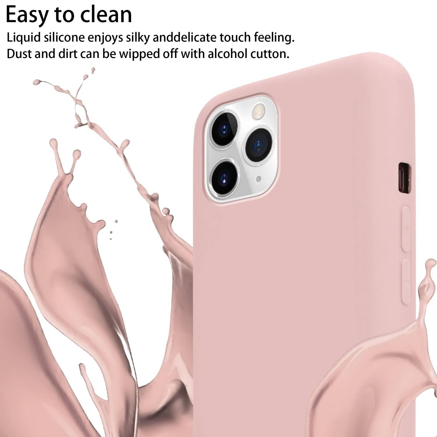 Cadorabo Schutzhülle für Apple iPhone 11 PRO Hülle in Rosa Handykette Etui längenverstellbar Kordel Band