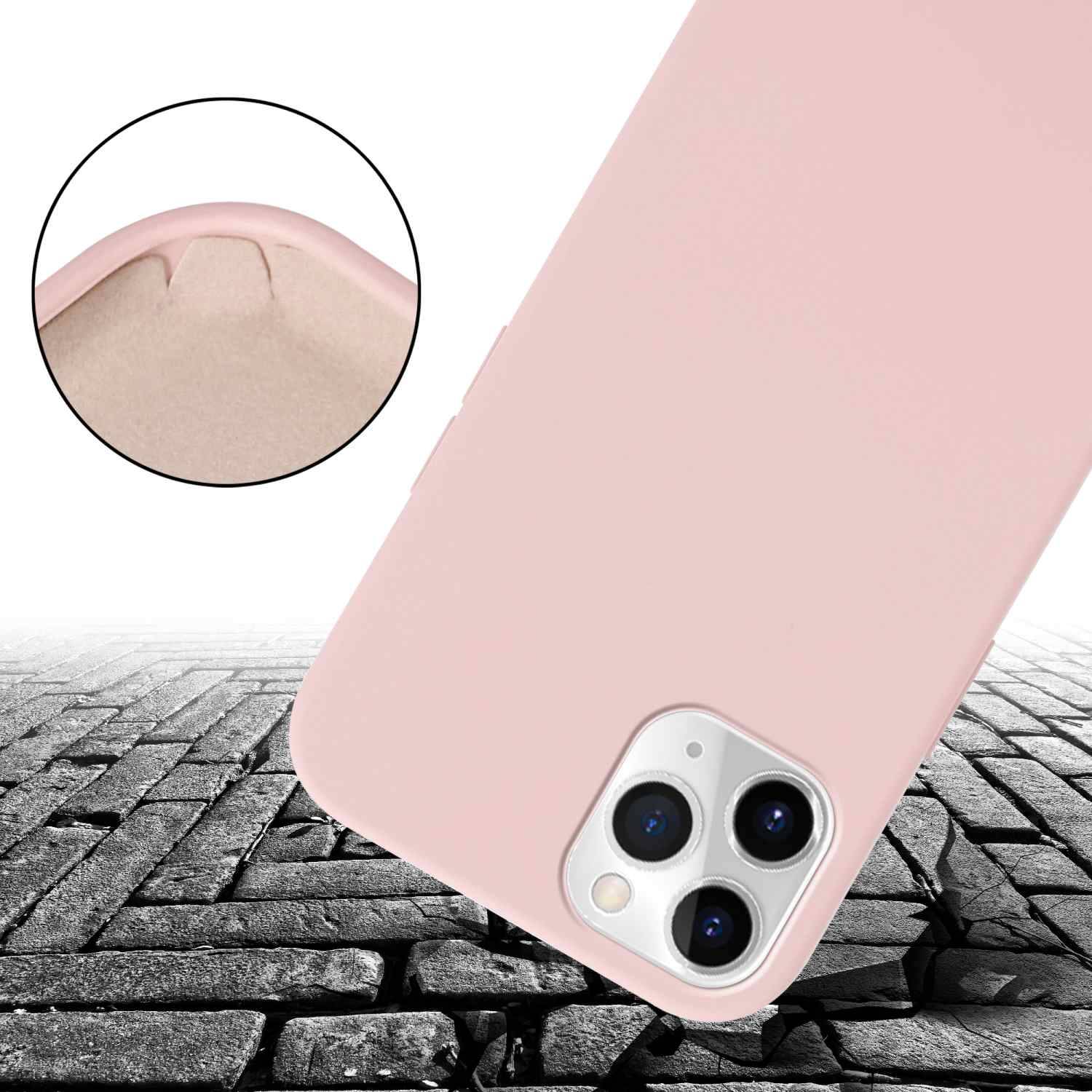 Cadorabo Schutzhülle für Apple iPhone 11 PRO Hülle in Rosa Handykette Etui längenverstellbar Kordel Band