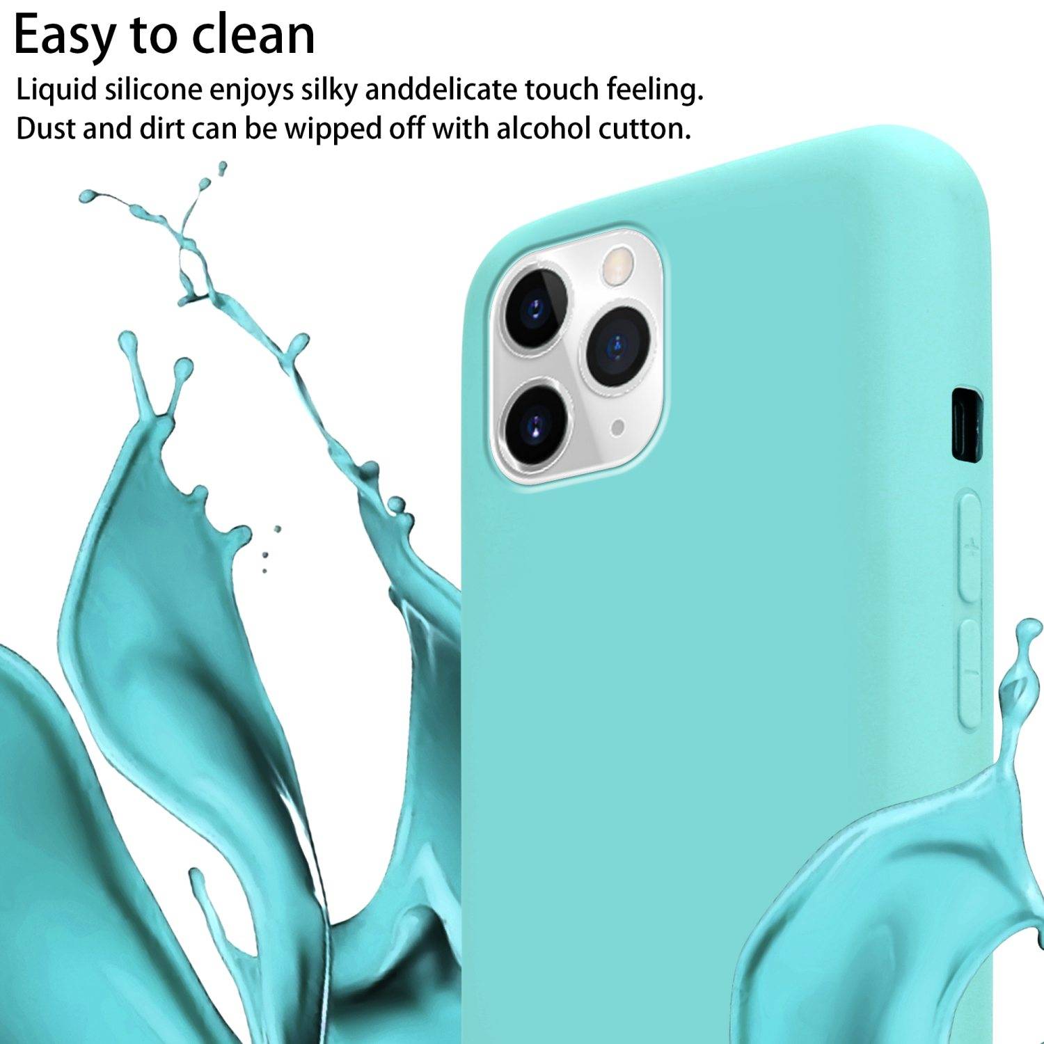 Cadorabo Schutzhülle für Apple iPhone 11 PRO MAX Hülle in Türkis Handykette Etui längenverstellbar Kordel Band