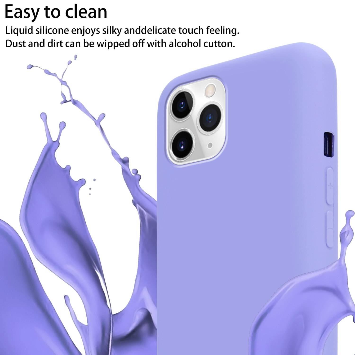 Cadorabo Schutzhülle für Apple iPhone 11 PRO MAX Hülle in Lila Handykette Etui längenverstellbar Kordel Band