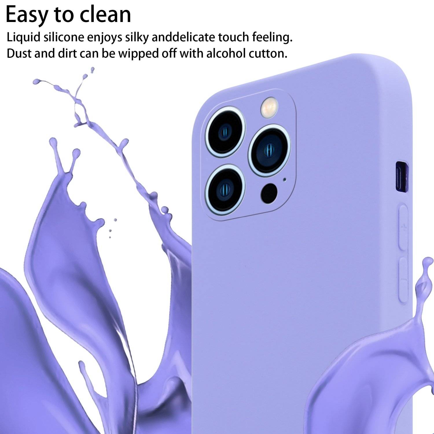 Cadorabo Schutzhülle für Apple iPhone 13 PRO Hülle in Lila Handykette Etui längenverstellbar Kordel Band