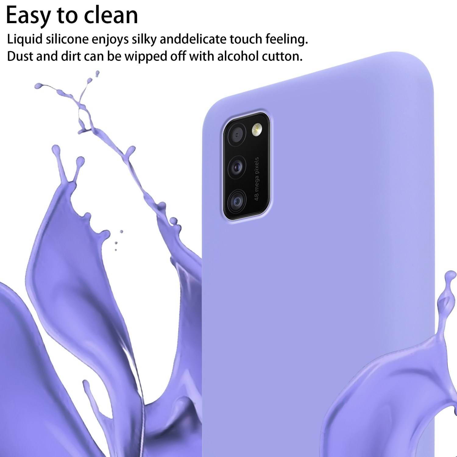 Cadorabo Schutzhülle für Samsung Galaxy A52 (4G / 5G) / A52s Hülle in Schwarz Handykette Etui längenverstellbar Kordel