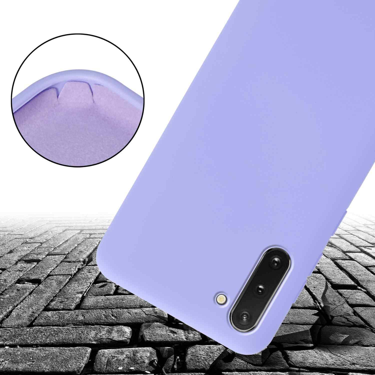 Cadorabo Schutzhülle für Samsung Galaxy NOTE 10 Hülle in Lila Handykette Etui längenverstellbar Kordel Band