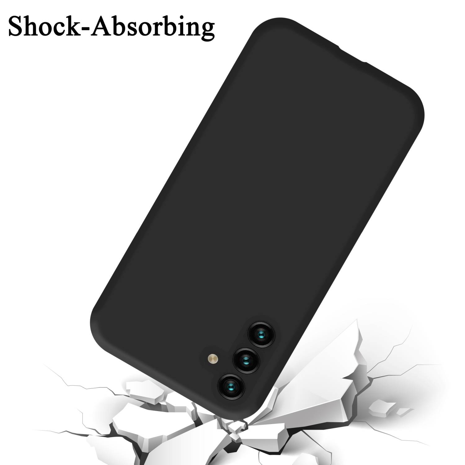 Cadorabo Schutzhülle für Samsung Galaxy A13 5G Hülle in Schwarz Handyhülle Case Cover TPU Etui