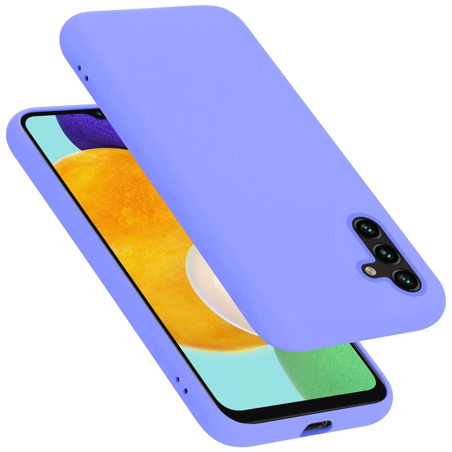 Cadorabo Schutzhülle für Samsung Galaxy A13 5G Hülle in Lila Handyhülle Case Cover TPU Etui