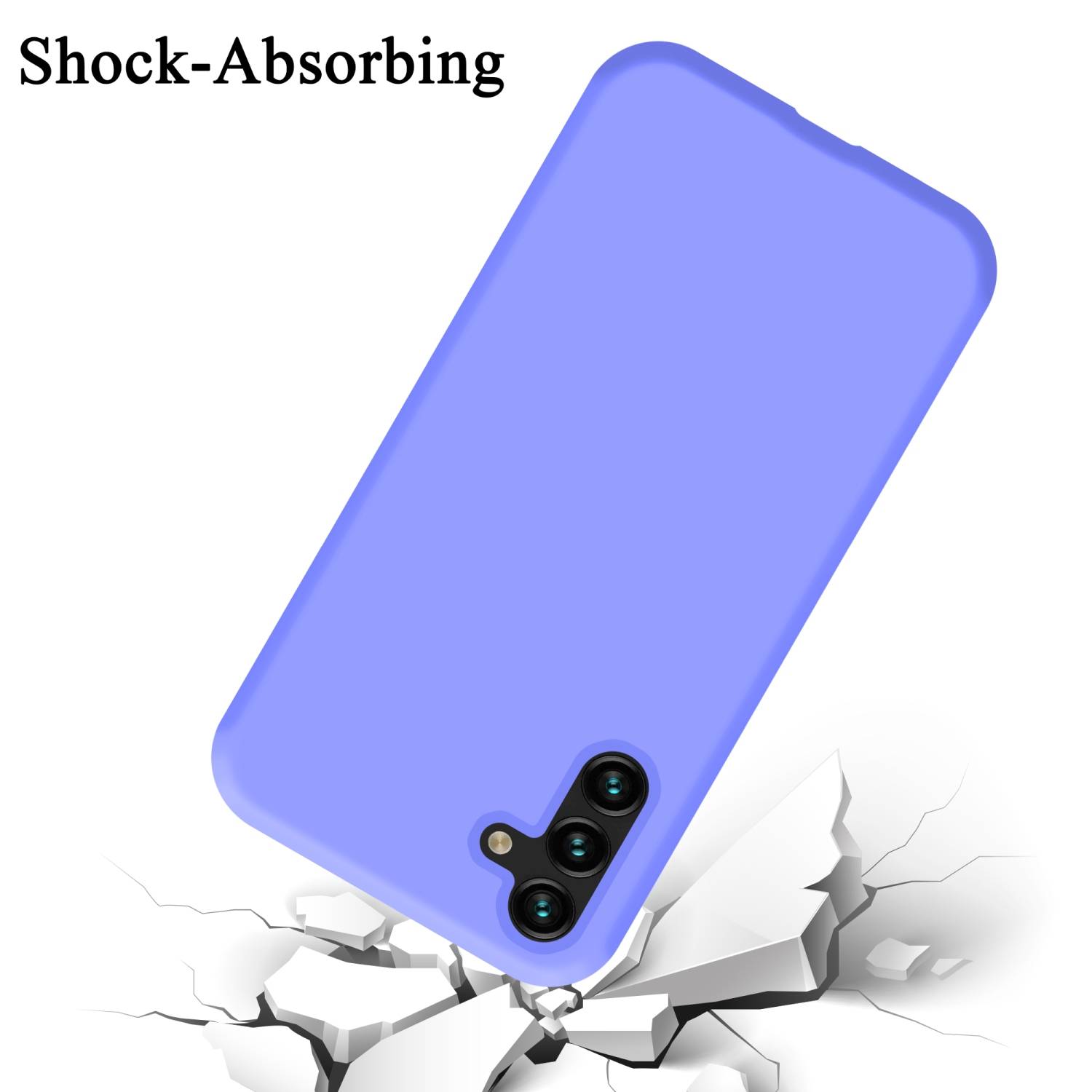 Cadorabo Schutzhülle für Samsung Galaxy A13 5G Hülle in Lila Handyhülle Case Cover TPU Etui