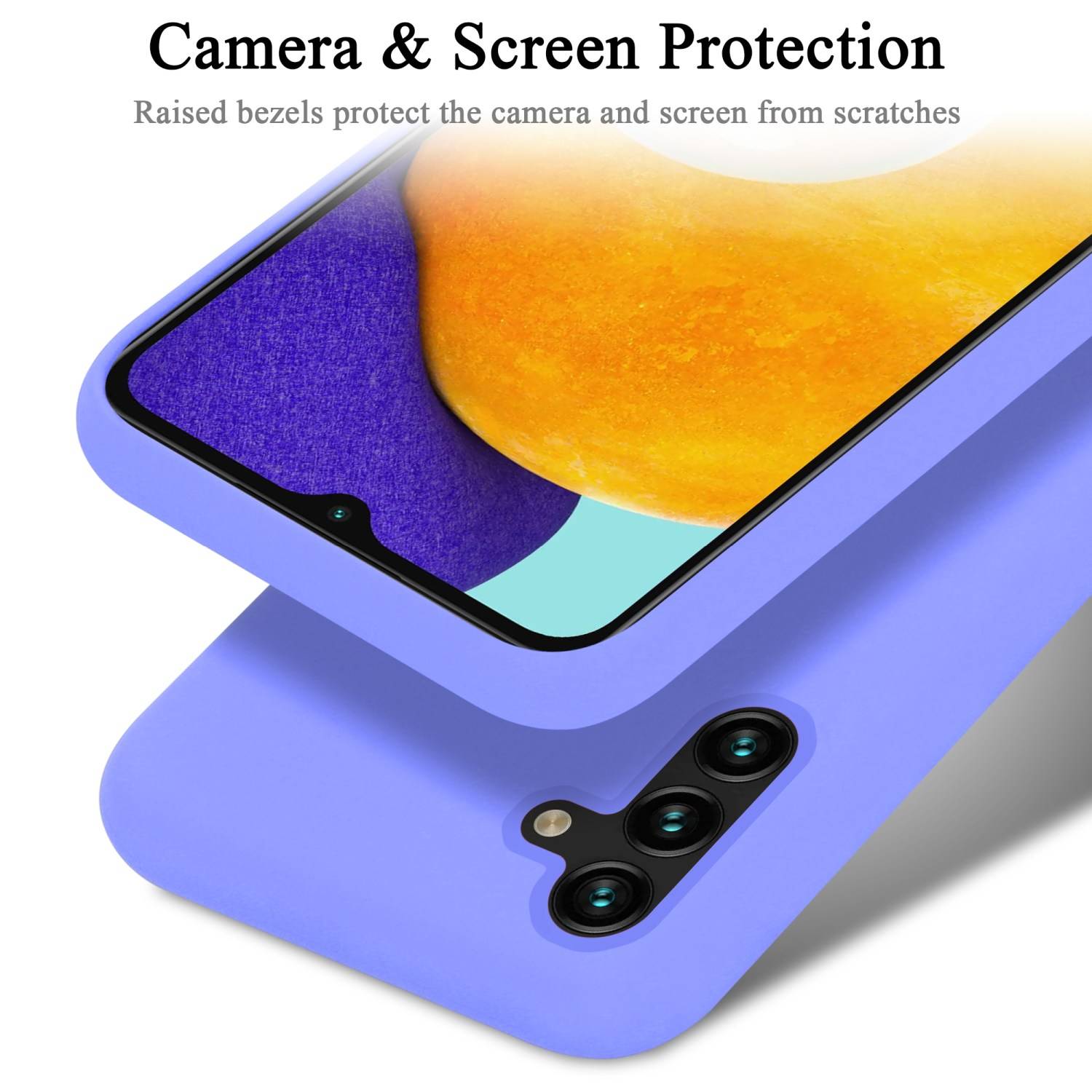 Cadorabo Schutzhülle für Samsung Galaxy A13 5G Hülle in Lila Handyhülle Case Cover TPU Etui