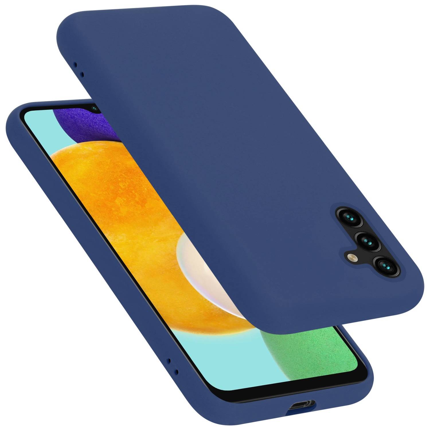 Cadorabo Schutzhülle für Samsung Galaxy A13 5G Hülle in Blau Handyhülle Case Cover TPU Etui