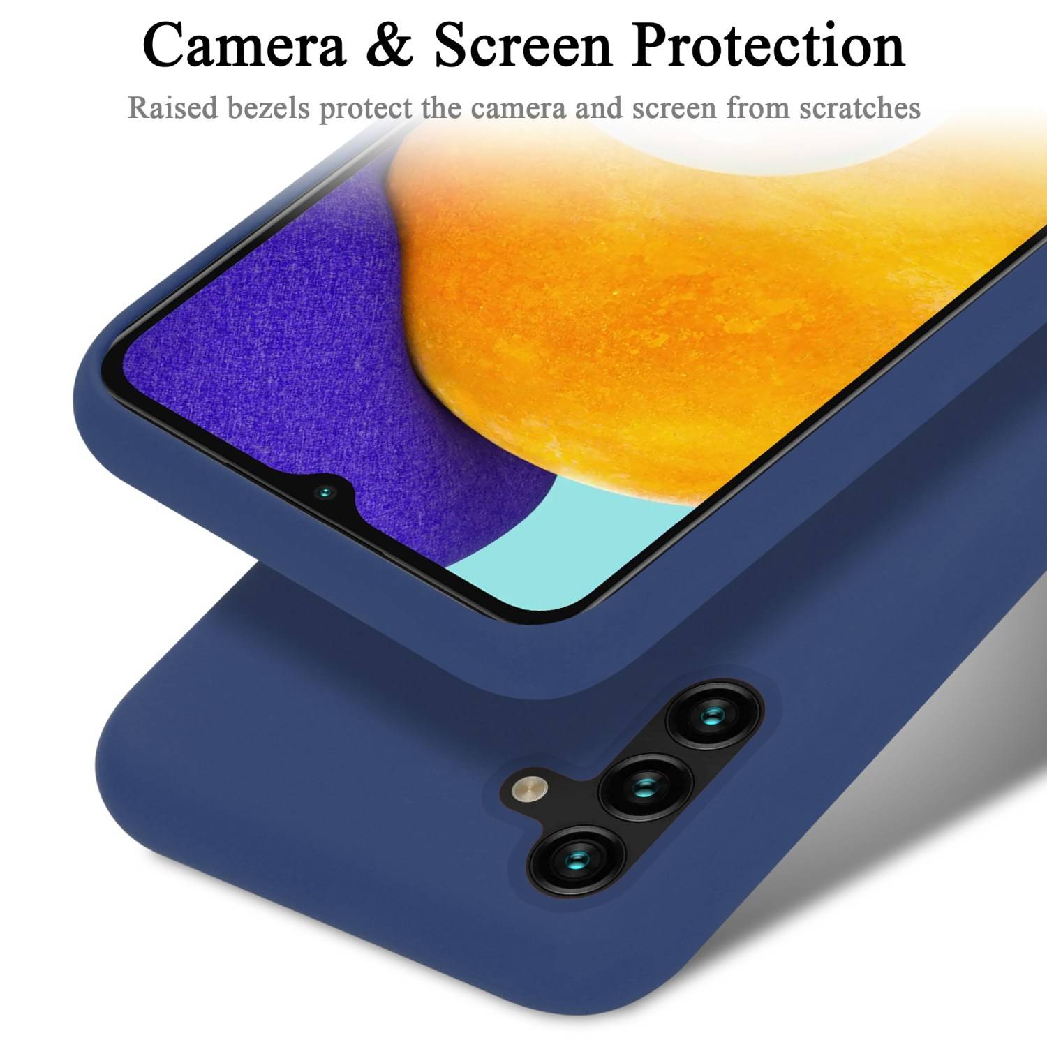 Cadorabo Schutzhülle für Samsung Galaxy A13 5G Hülle in Blau Handyhülle Case Cover TPU Etui
