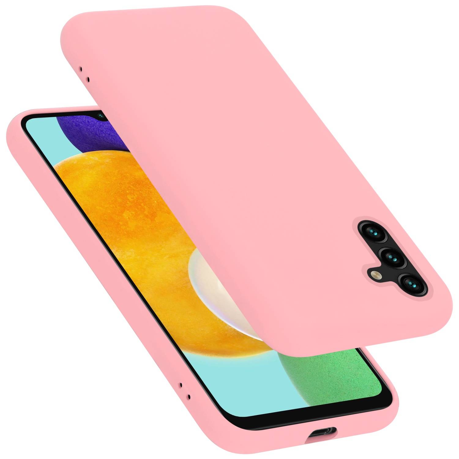 Cadorabo Schutzhülle für Samsung Galaxy A13 5G Hülle in Rosa Handyhülle Case Cover TPU Etui