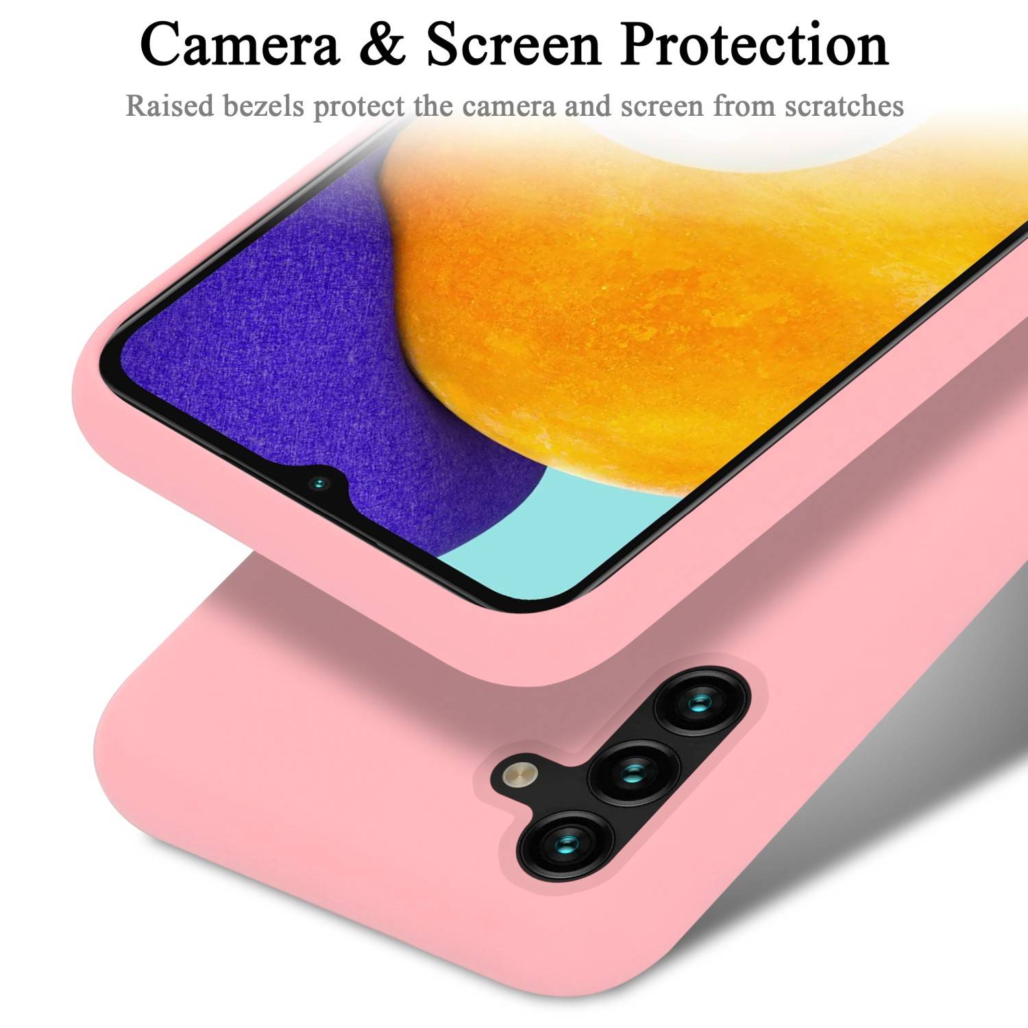 Cadorabo Schutzhülle für Samsung Galaxy A13 5G Hülle in Rosa Handyhülle Case Cover TPU Etui