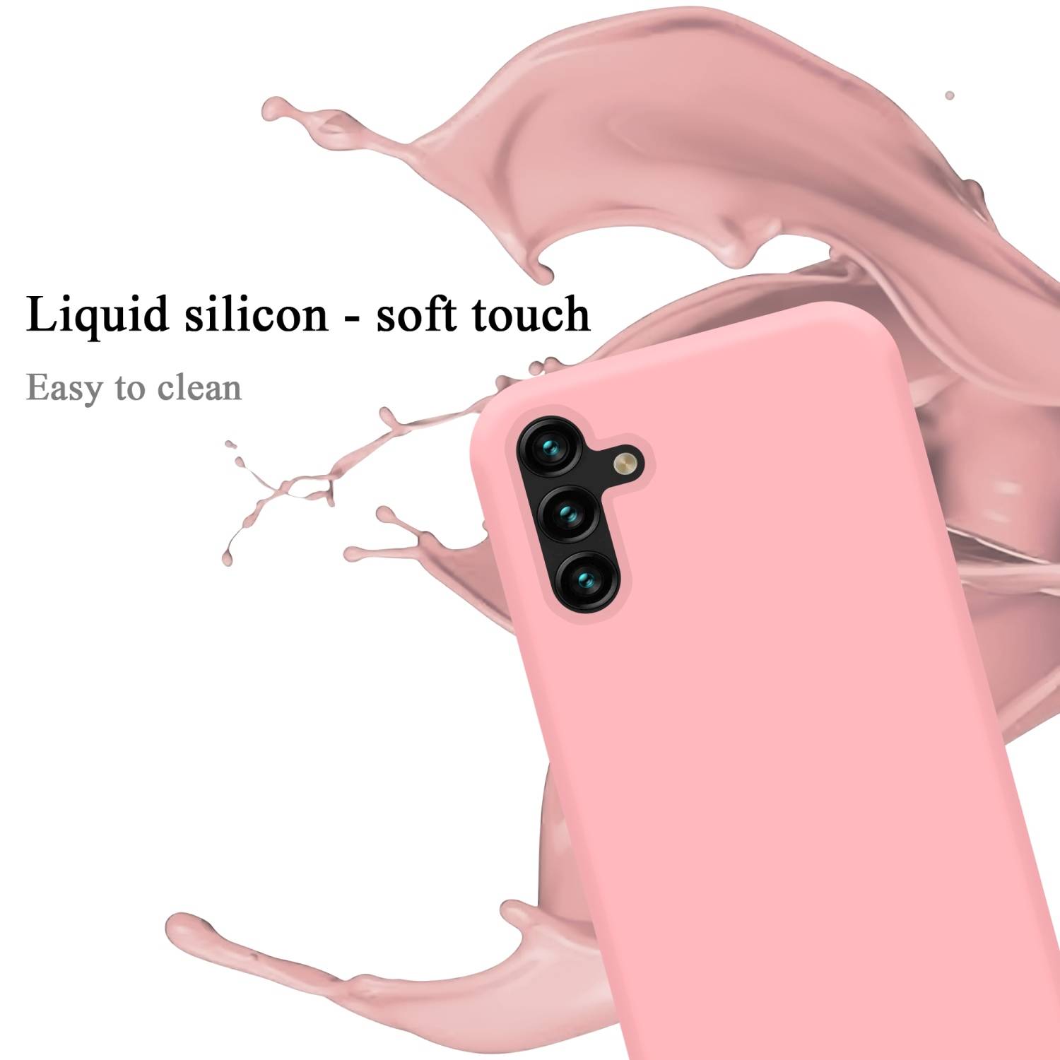 Cadorabo Schutzhülle für Samsung Galaxy A13 5G Hülle in Rosa Handyhülle Case Cover TPU Etui