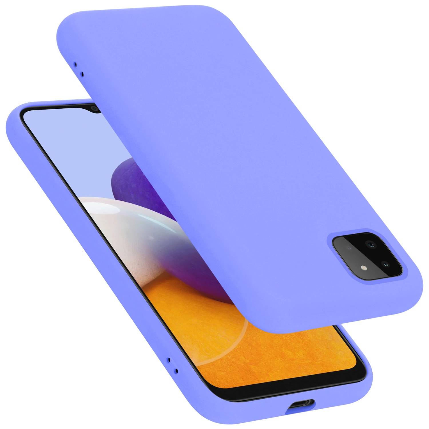 Cadorabo Schutzhülle für Samsung Galaxy A22 5G Hülle in Lila Handyhülle Case Cover TPU Etui