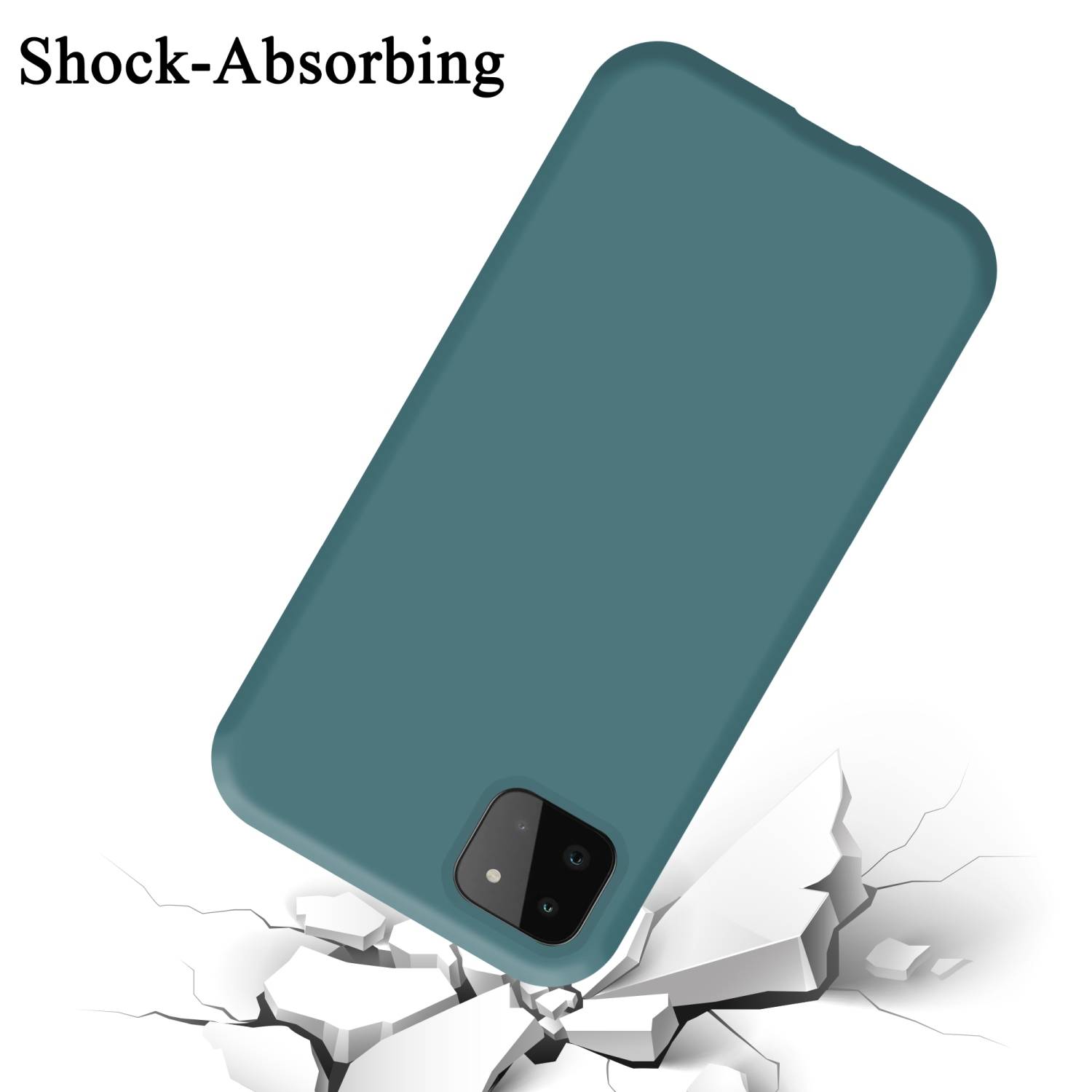 Cadorabo Schutzhülle für Samsung Galaxy A22 5G Hülle in Grün Handyhülle Case Cover TPU Etui