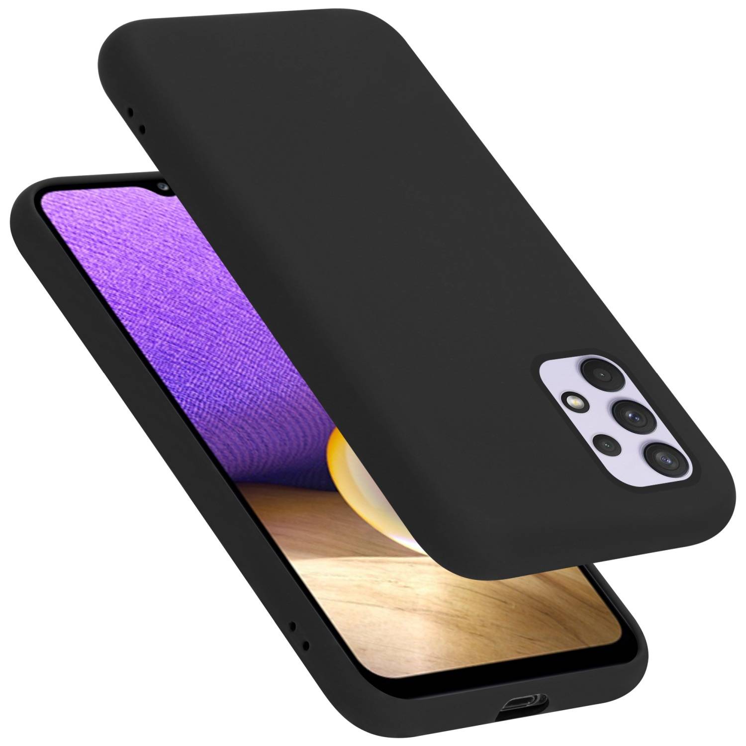 Cadorabo Schutzhülle für Samsung Galaxy A33 5G Hülle in Schwarz Handyhülle Case Cover TPU Etui