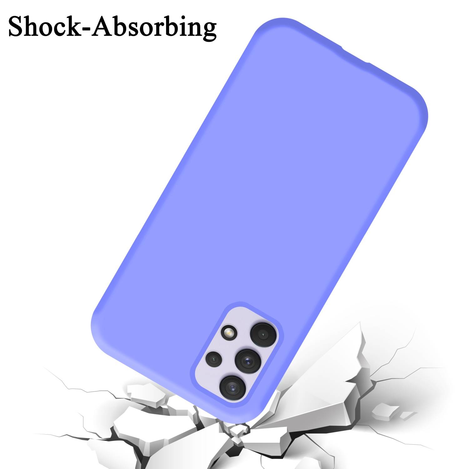 Cadorabo Schutzhülle für Samsung Galaxy A33 5G Hülle in Lila Handyhülle Case Cover TPU Etui