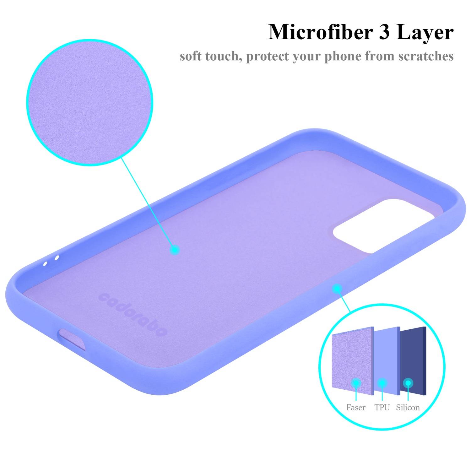 Cadorabo Schutzhülle für Samsung Galaxy A33 5G Hülle in Lila Handyhülle Case Cover TPU Etui
