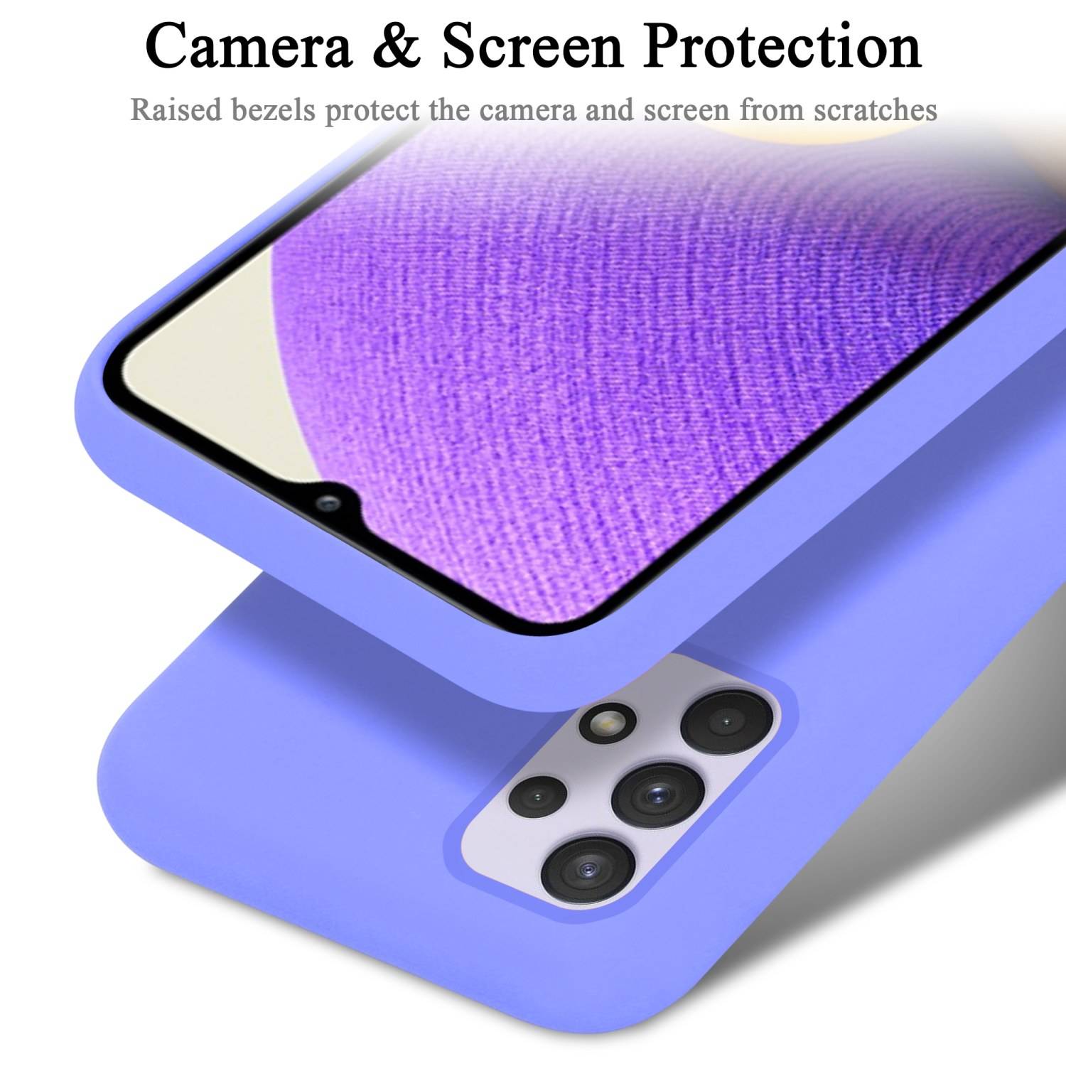 Cadorabo Schutzhülle für Samsung Galaxy A33 5G Hülle in Lila Handyhülle Case Cover TPU Etui