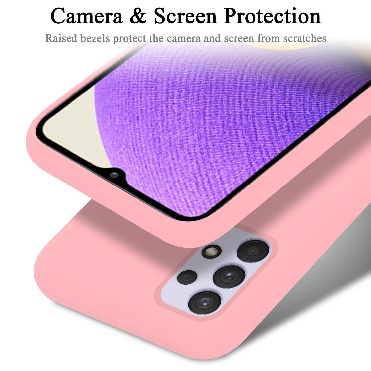 Cadorabo Schutzhülle für Samsung Galaxy A33 5G Hülle in Rosa Handyhülle Case Cover TPU Etui