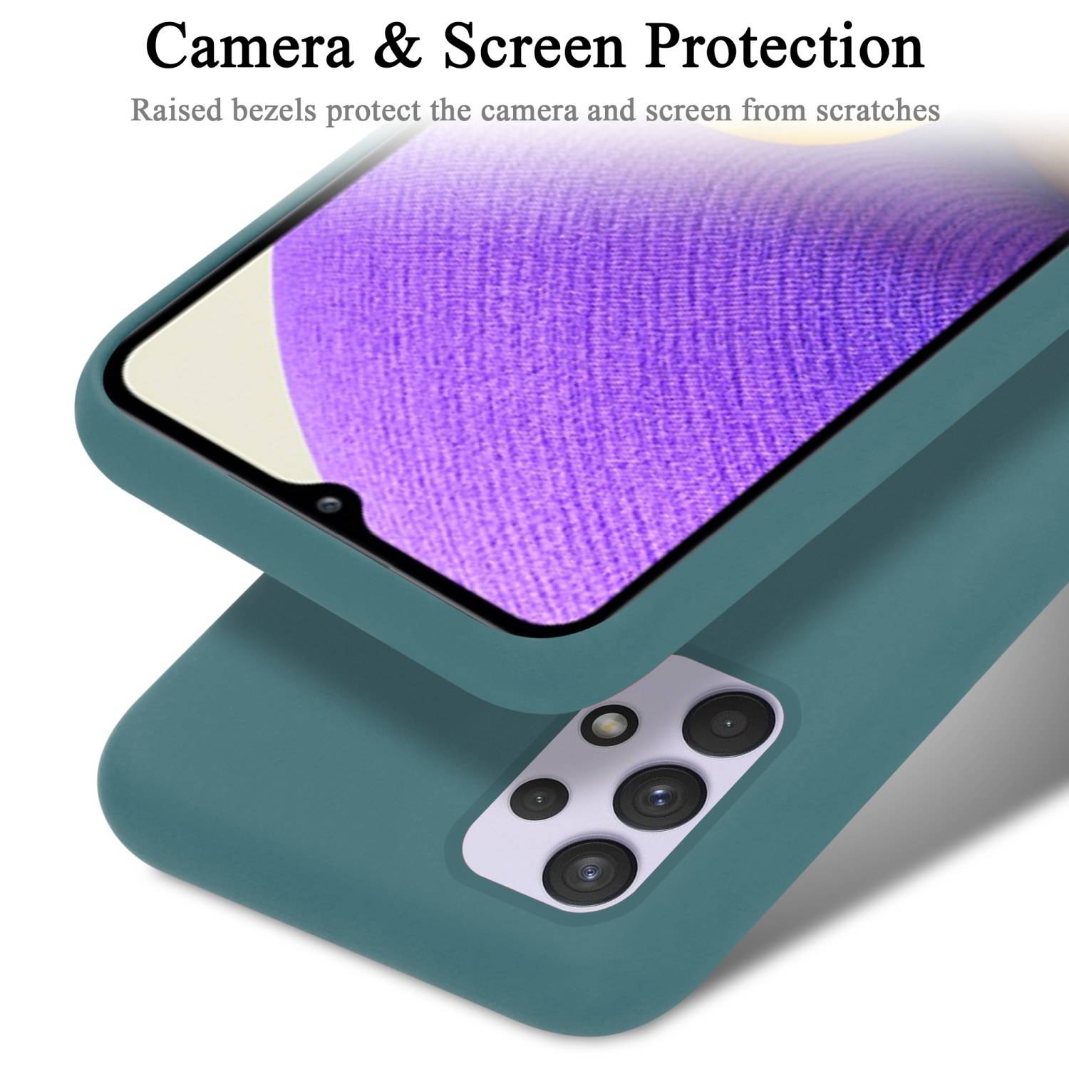 Cadorabo Schutzhülle für Samsung Galaxy A33 5G Hülle in Grün Handyhülle Case Cover TPU Etui
