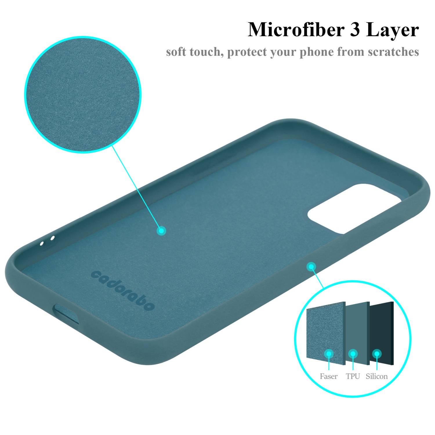 Cadorabo Schutzhülle für Samsung Galaxy A33 5G Hülle in Grün Handyhülle Case Cover TPU Etui