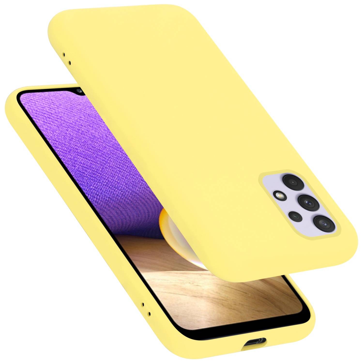 Cadorabo Schutzhülle für Samsung Galaxy A33 5G Hülle in Gelb Handyhülle Case Cover TPU Etui