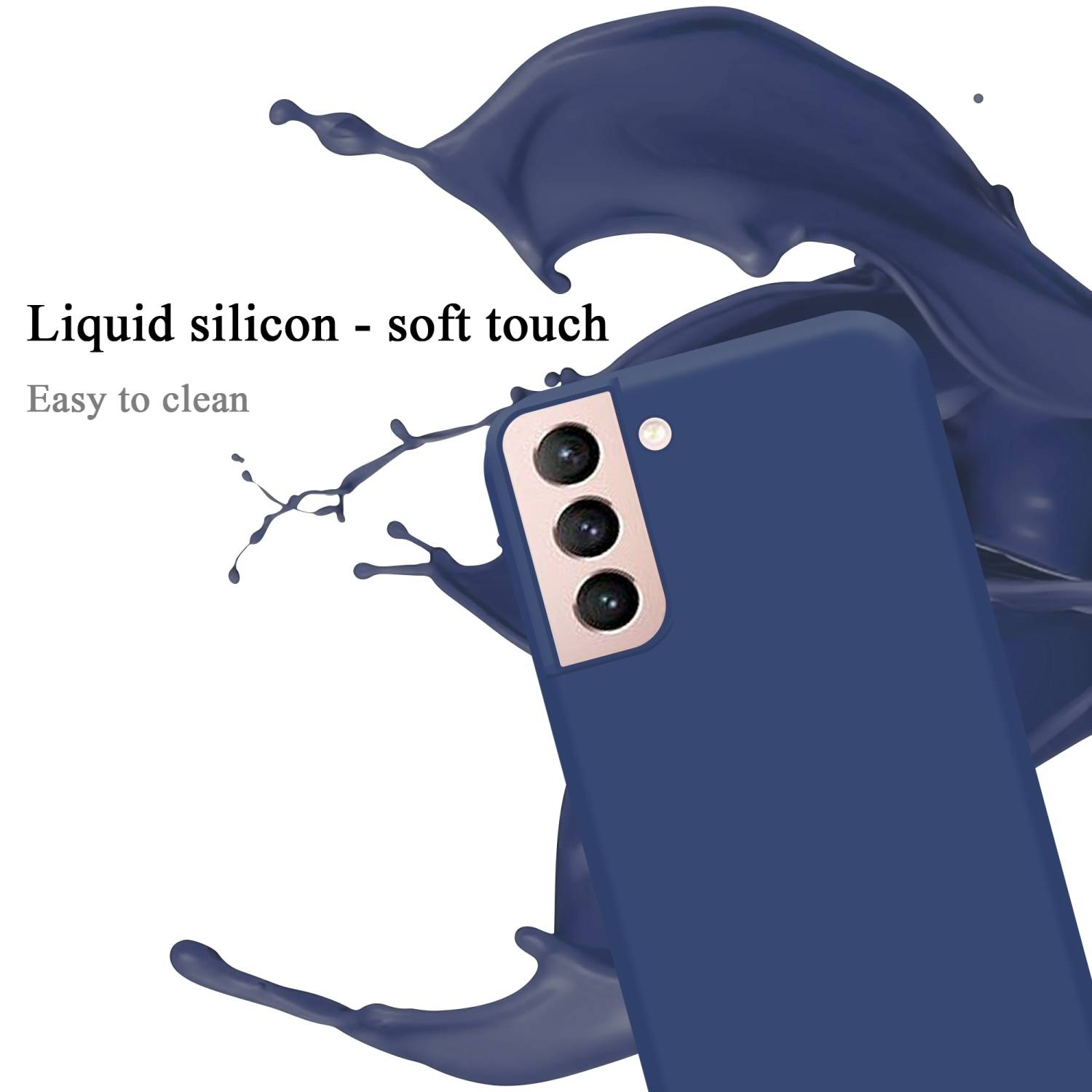Cadorabo Schutzhülle für Samsung Galaxy S22 Hülle in Blau Handyhülle Case Cover TPU Etui