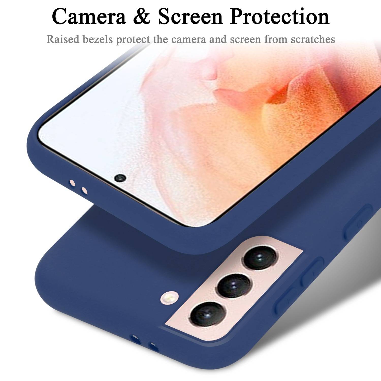 Cadorabo Schutzhülle für Samsung Galaxy S22 Hülle in Blau Handyhülle Case Cover TPU Etui