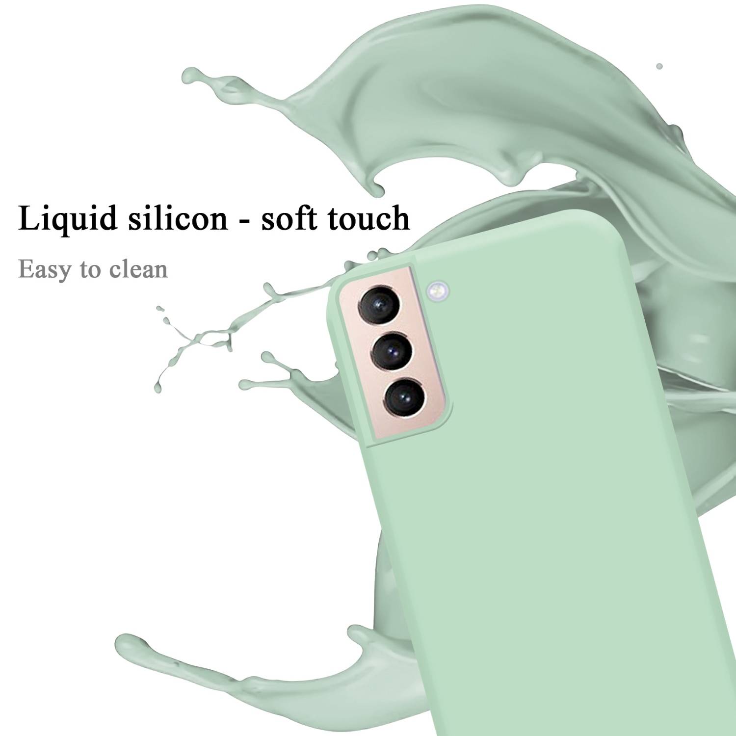 Cadorabo Schutzhülle für Samsung Galaxy S22 Hülle in Grün Handyhülle Case Cover TPU Etui