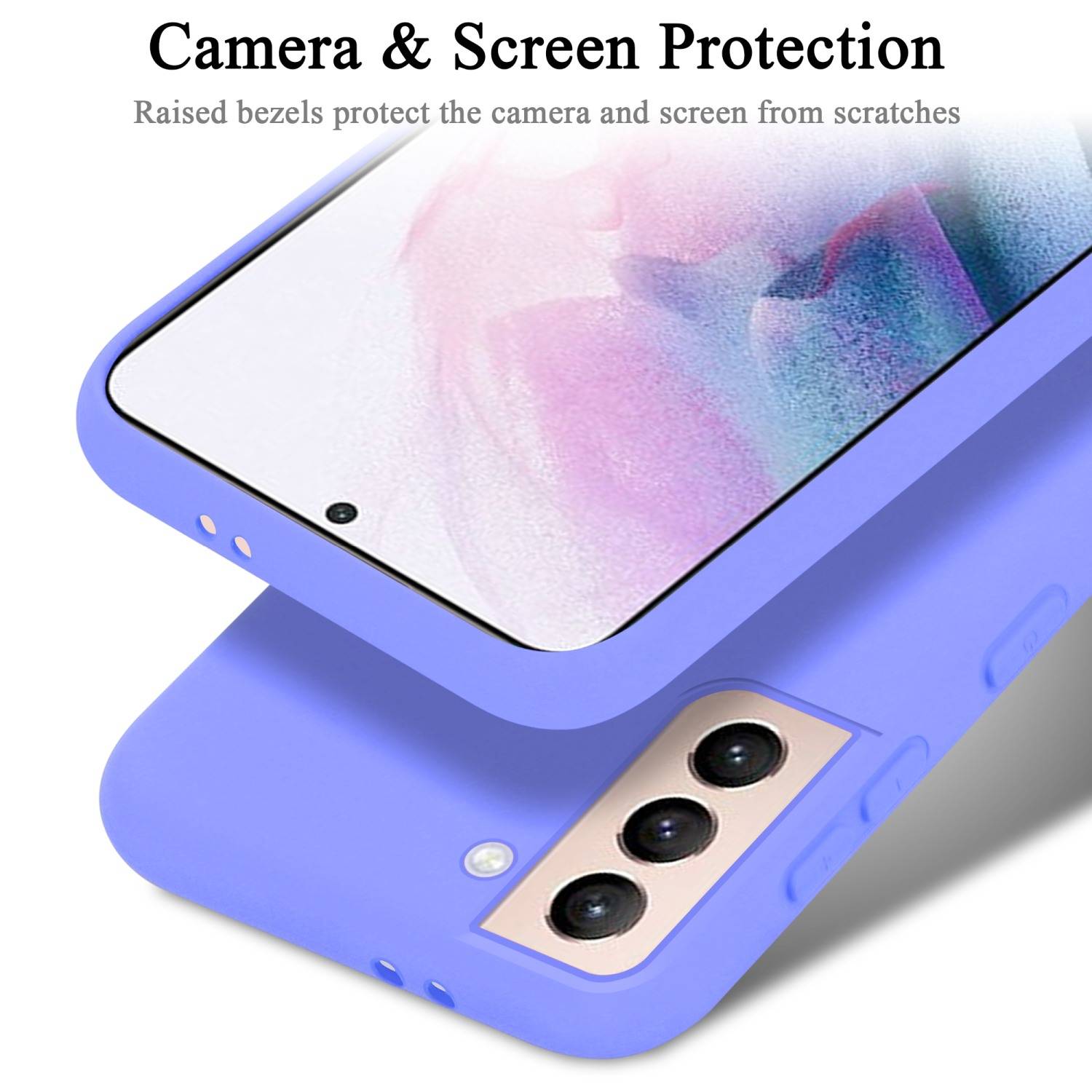 Cadorabo Schutzhülle für Samsung Galaxy S22 PLUS Hülle in Lila Handyhülle Case Cover TPU Etui
