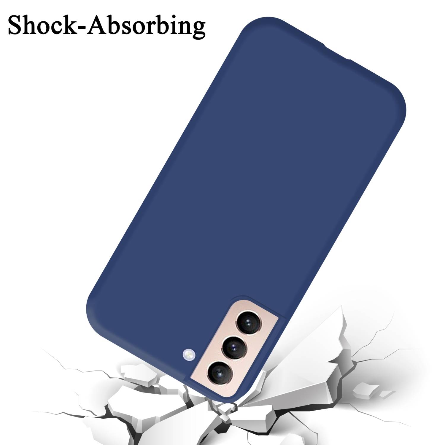 Cadorabo Schutzhülle für Samsung Galaxy S22 PLUS Hülle in Blau Handyhülle Case Cover TPU Etui