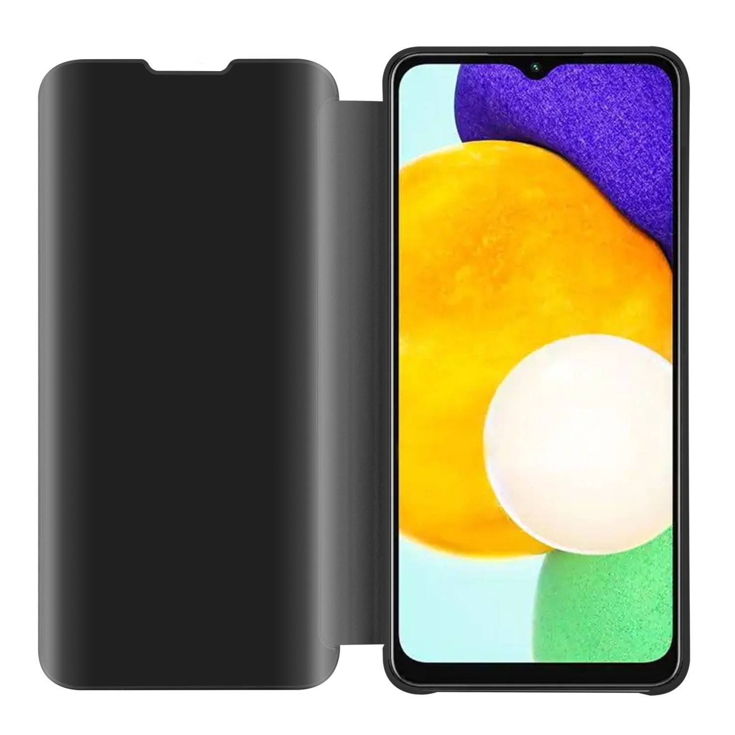 Cadorabo Handyhülle für Samsung Galaxy A13 5G in Schwarz Cover Backcover Schutzhülle Book Case Booklet