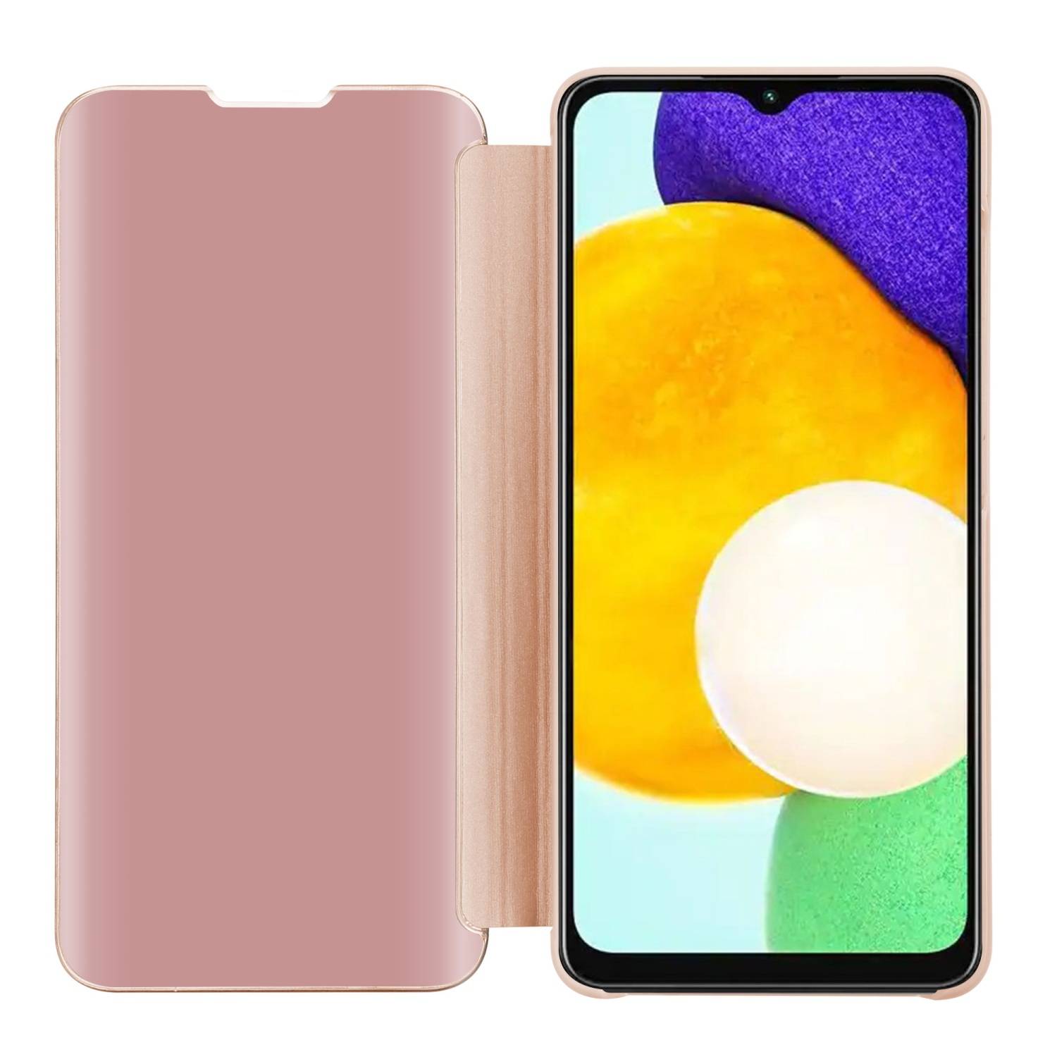 Cadorabo Handyhülle für Samsung Galaxy A13 5G in Pink Cover Backcover Schutzhülle Book Case Booklet