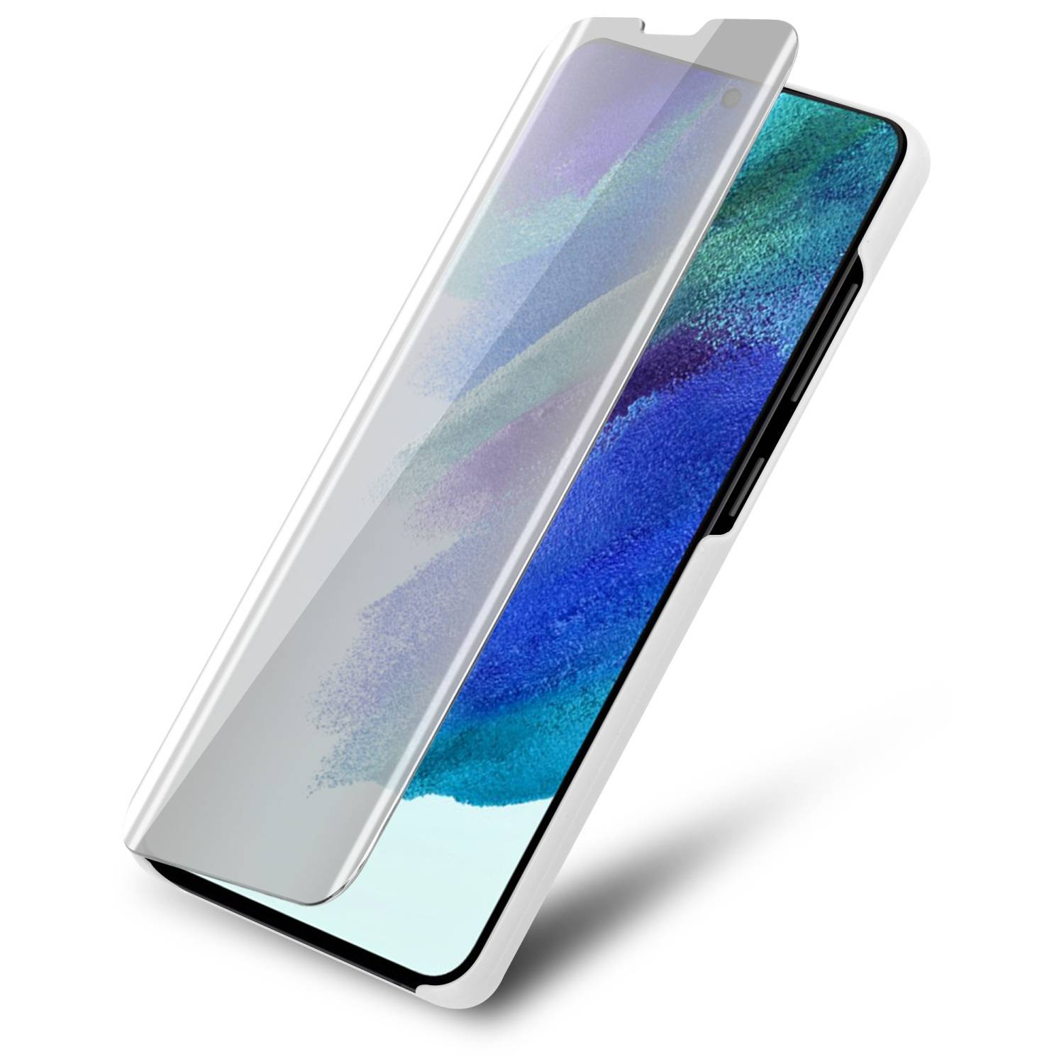 Cadorabo Handyhülle für Samsung Galaxy S22 PLUS in Silber Cover Backcover Schutzhülle Book Case Booklet