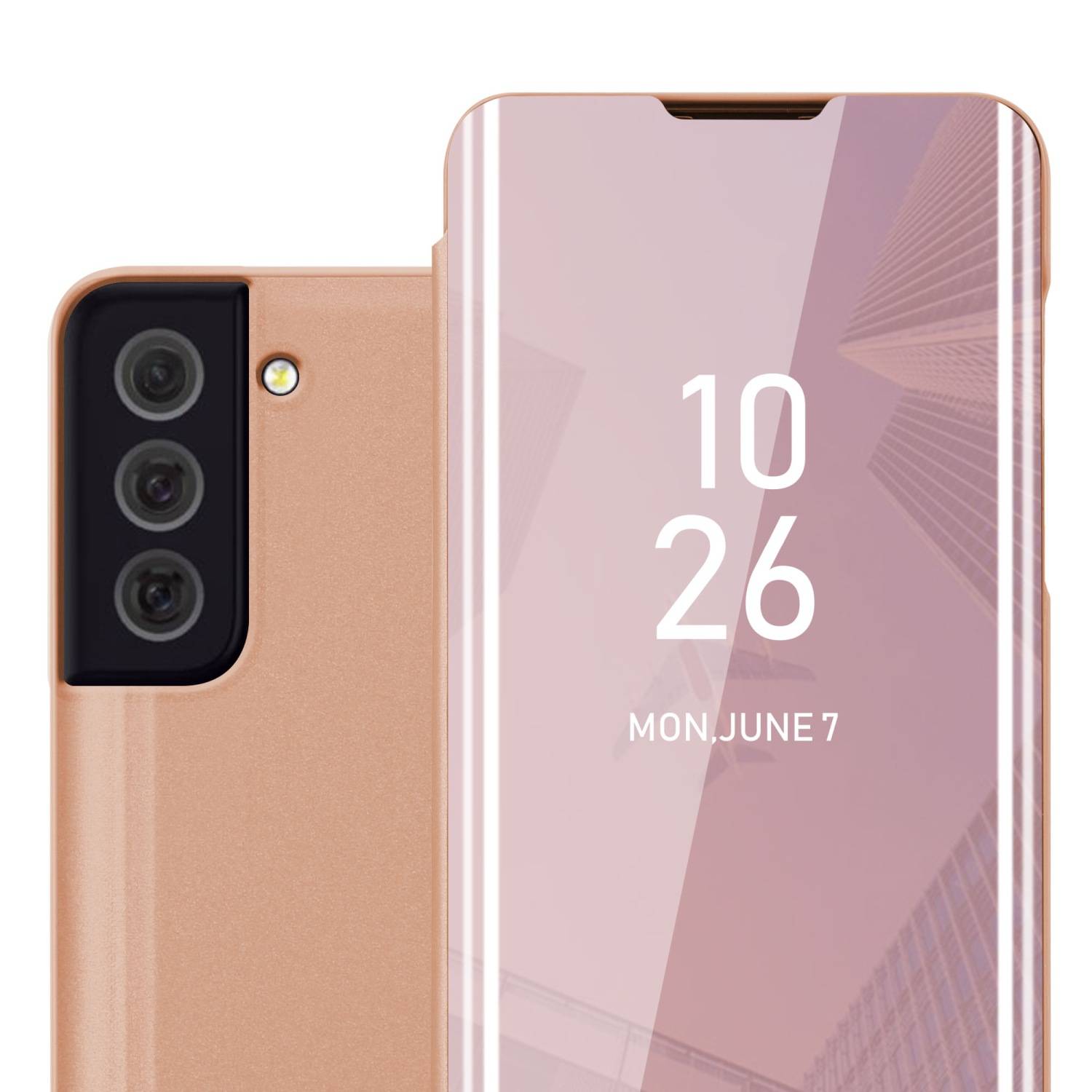 Cadorabo Handyhülle für Samsung Galaxy S22 ULTRA in Schwarz Cover Backcover Schutzhülle Book Case Booklet