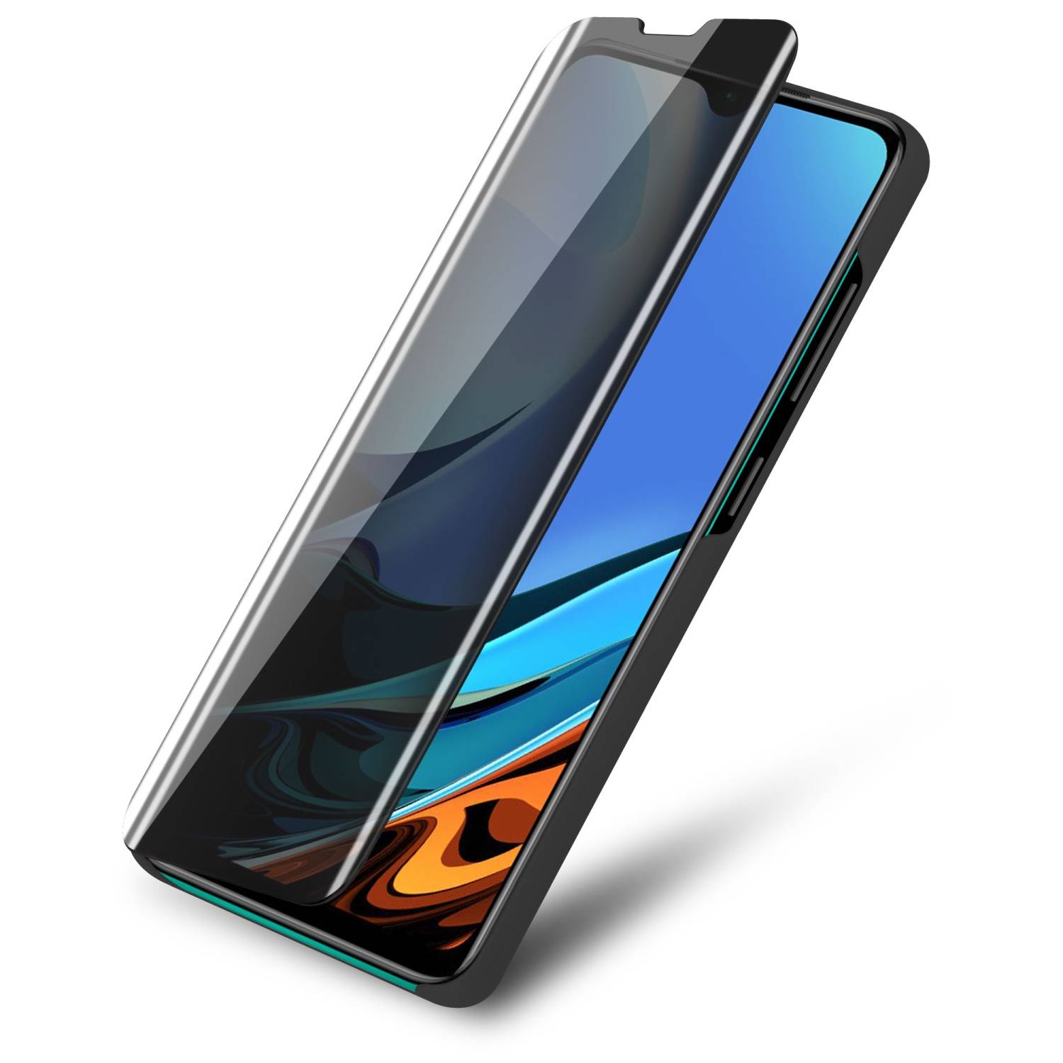 Cadorabo Handyhülle für Xiaomi RedMi 9T / POCO M3 in Schwarz Cover Backcover Schutzhülle Book Case Booklet