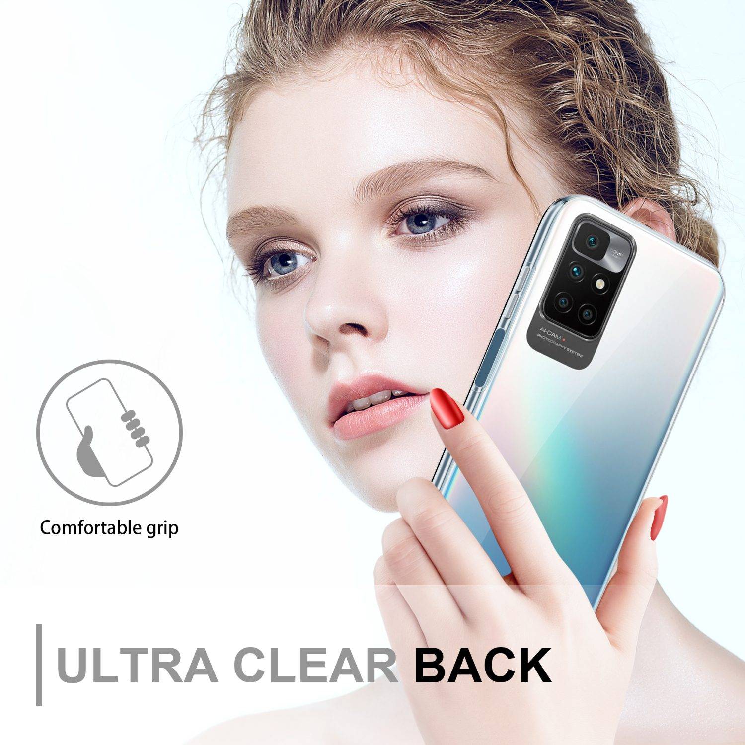 Cadorabo Schutzhülle für Xiaomi RedMi 10 / RedMi NOTE 11 4G Hülle in Transparent 360° Etui Full Body Handyhülle Cover