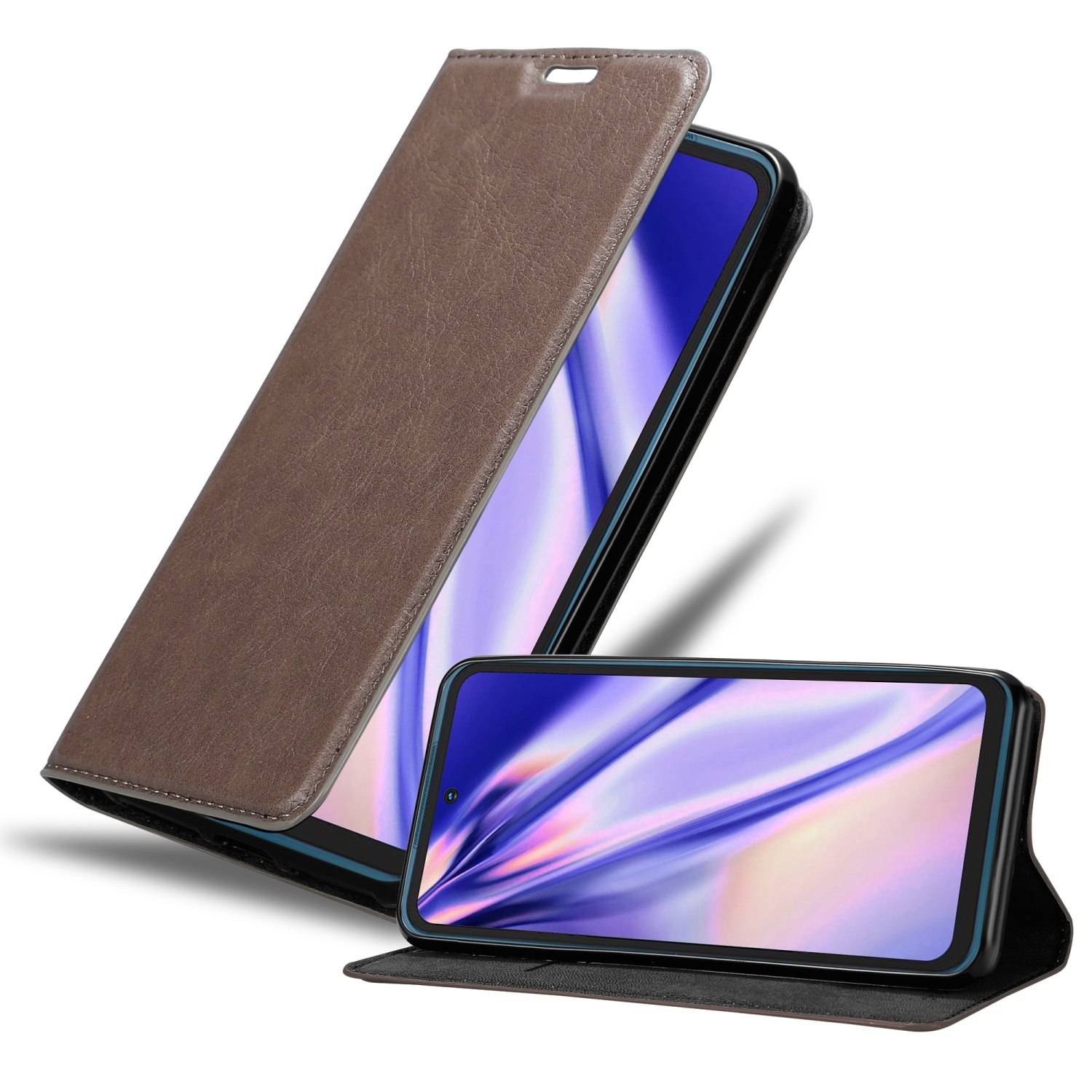 Cadorabo Hülle für Nokia XR20 Schutz Hülle in Braun Handyhülle Etui Case Cover Magnetverschluss