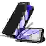 Cadorabo Hülle für Samsung Galaxy A03s Schutz Hülle in Schwarz Handyhülle Etui Case Cover Magnetverschluss