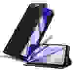 Cadorabo Hülle für Samsung Galaxy A13 5G Schutz Hülle in Schwarz Handyhülle Etui Case Cover Magnetverschluss